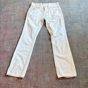 Men's True Religion Straight DTM White Jeans